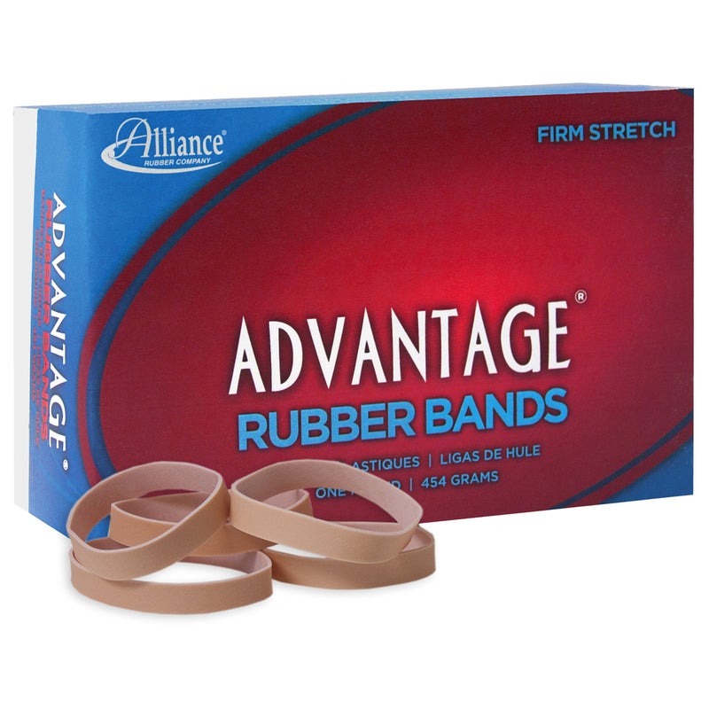 Alliance Rubber 26745 Advantage Rubber Bands Size #74, 1 lb Box Contains Approx. 200 Bands (3 1/2" x 3/8", Natural Crepe) , Beige - Image 2